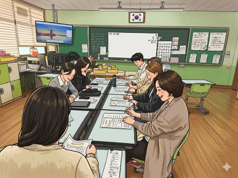 5학년 보호자 다모임이 끝났다!